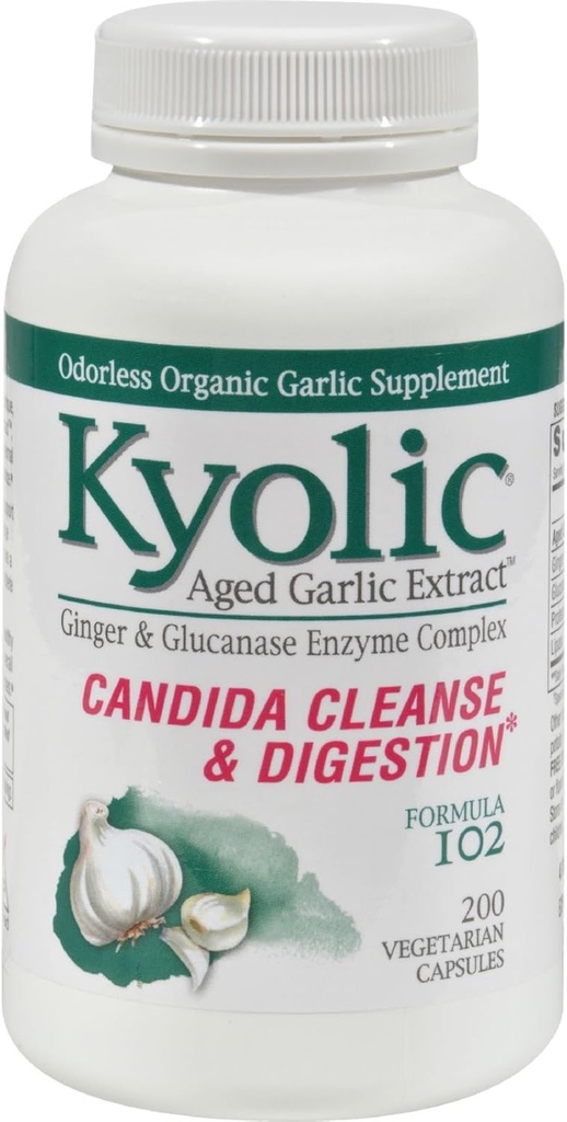 Kjolic #102 Cesnak W/Enzyme Veg 200 Cap