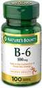Príroda? Bounty Vitamín B6, 100mg, tablety, 100Ct..