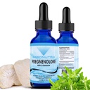 Pregnenolone with L-Theanine Advanced Formula 390 mg, 4 Oz Liquid, 302 Servings, Made in USA, Quick Absorption, Quality Potent Ingredients, Non-GMO, GMP Certified Facility