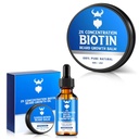 Rastový olej s 2X koncentráciou Biotín pre mužov a biotín Bed Balm pre mužov & Kondicionovanie Brada vosk, Hydratuje a zhrubne rast vlasov