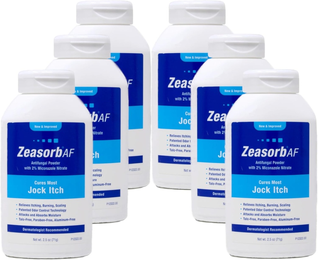 Prášok na antimykotickú liečbu Zeasorb, Jock Itch - 2,5 oz, balenie 6 ks