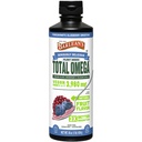 Tekuté ľanové semená Barlean, Borage and Algae Oils Omega 3 Supplement, Pomegranate Blueberry Flavor, Vegan EPA a DHA, Ľan a Borage Seed Oil s 3,980 mg Omega-3-6-9, 16 oz