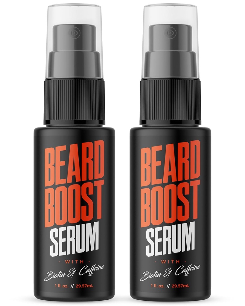 Wild Willies Beard Rastové sérum (2-Pack) - Prírodná starostlivosť o medvedík s biotínom a kofeínom pre zdravšie, hrubšie a plnšie vyzerajúce fúzy - denné grooming rutiny vyživuje a hydratuje Mens tváre vlasy