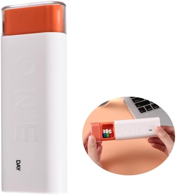 Cestovné pilulky Organizátor 3 časy denne, Denné pilulky Box na cestovanie, roztomilé prenosné pilulky prípad pilulky dávkovač Mini pilulky držiak pre doplnky, tablety, vitamíny a lieky (biela)