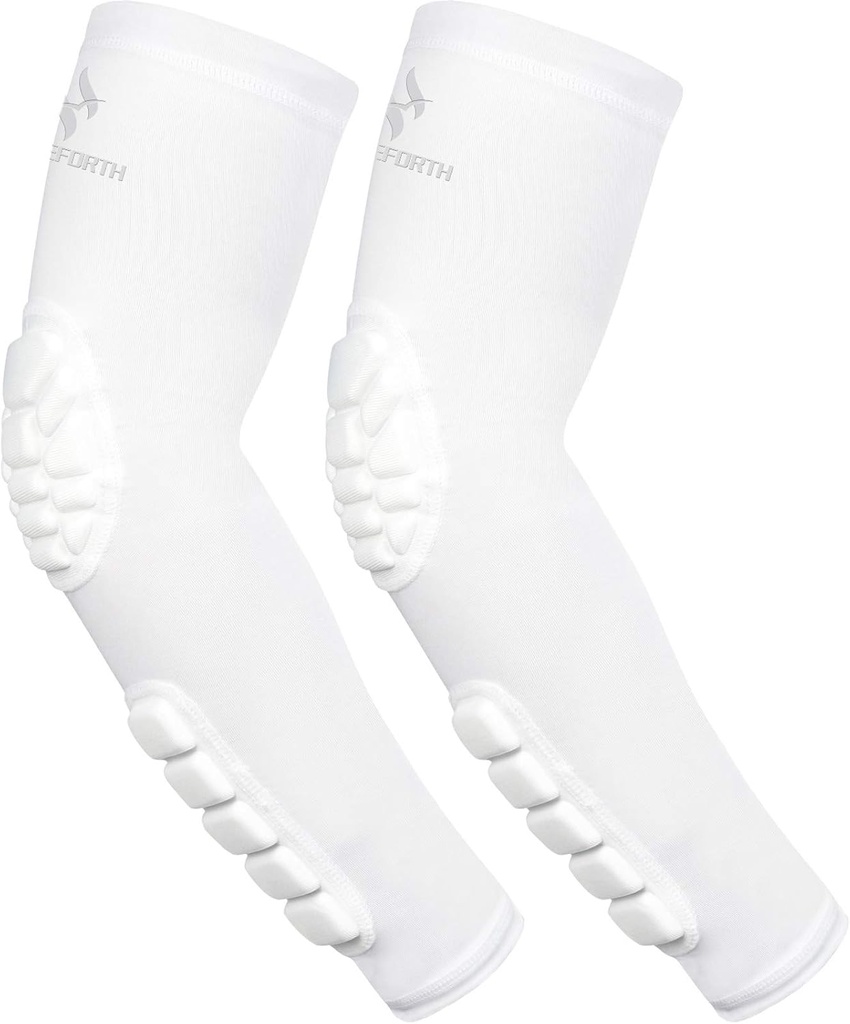 2PCS čalúnený lakeť Forearm Sleeves Ochranná podpora kompresného ramena