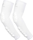 2PCS čalúnený lakeť Forearm Sleeves Ochranná podpora kompresného ramena
