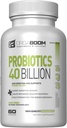 Probiotické 40 miliárd CFU 4 Kmene + Prebiotické - Podpora Tráviace zdravie a imunita - Pomáha s zápcha, hnačka, Bloating - Gluten-free, non-GMO - Vyrobené v USA - 60 Kapsule