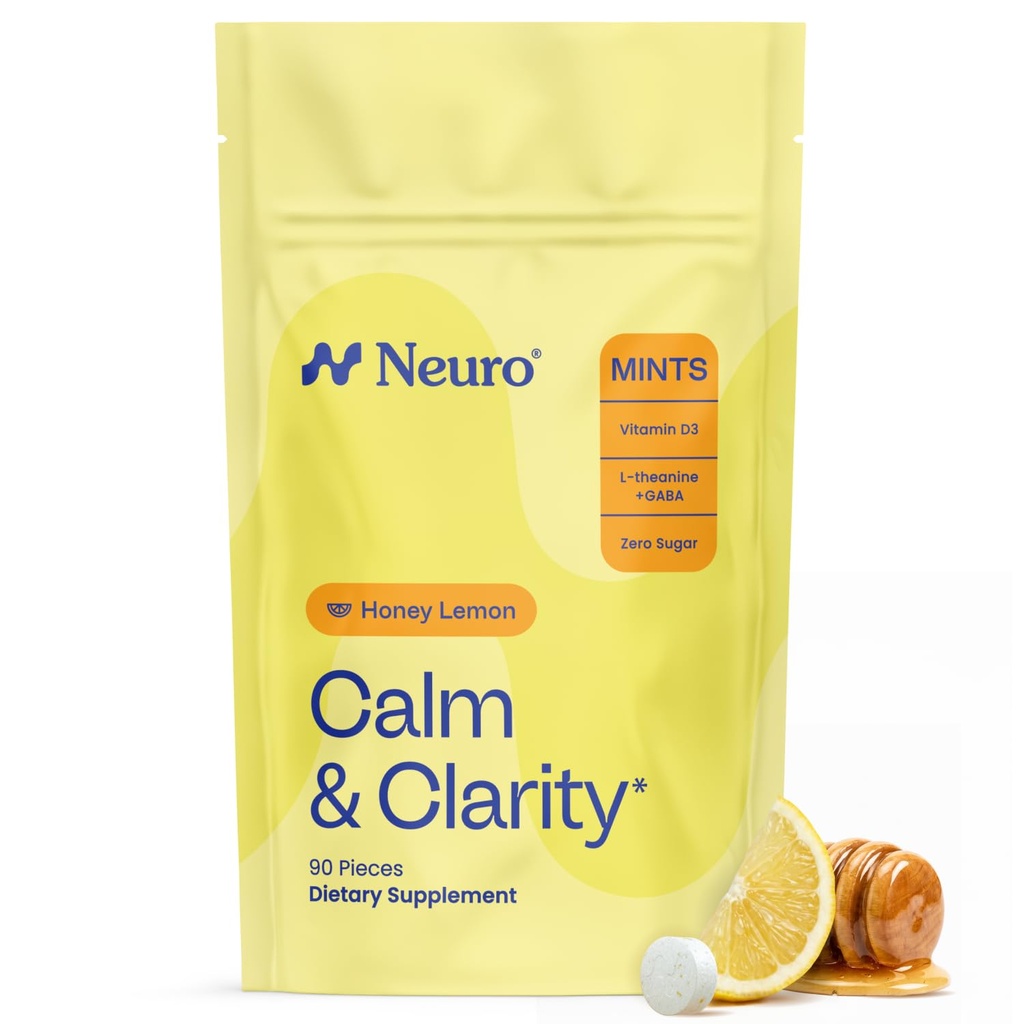 NeuroGum Pokoj a jasnosť Mince (Honey Lemon, 90 Pieces) 
