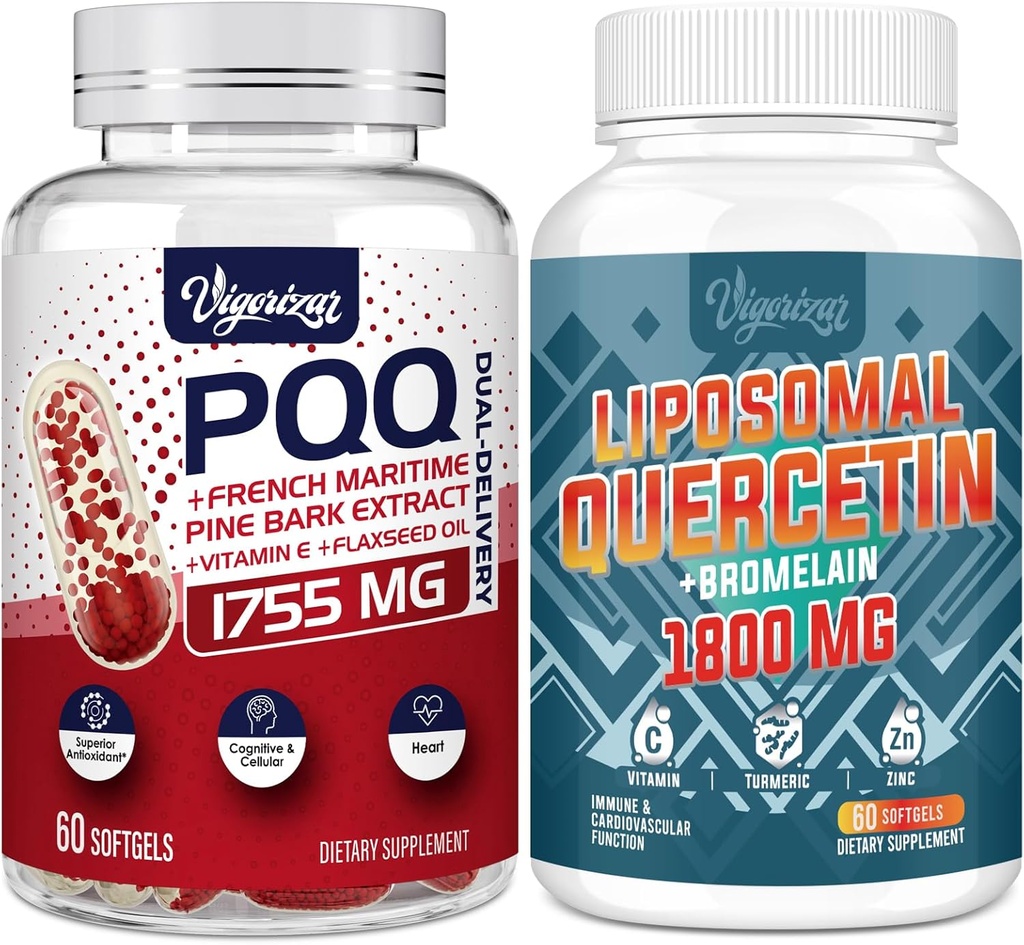 Birsppy Vigorizar French Maritime Pine Bark Extract s Dual-Delivery + 1600 MG Lipozomálne Quercetin Phytosome