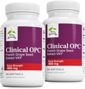Terry Prirodzene Klinické OPC Extra sila - Kardiovaskulárne zdravie a zaostrenie podpora - Doplnok s extraktom z hroznových semien - Imunitná podpora Supplement - 60 Softgels (Pack of 2)