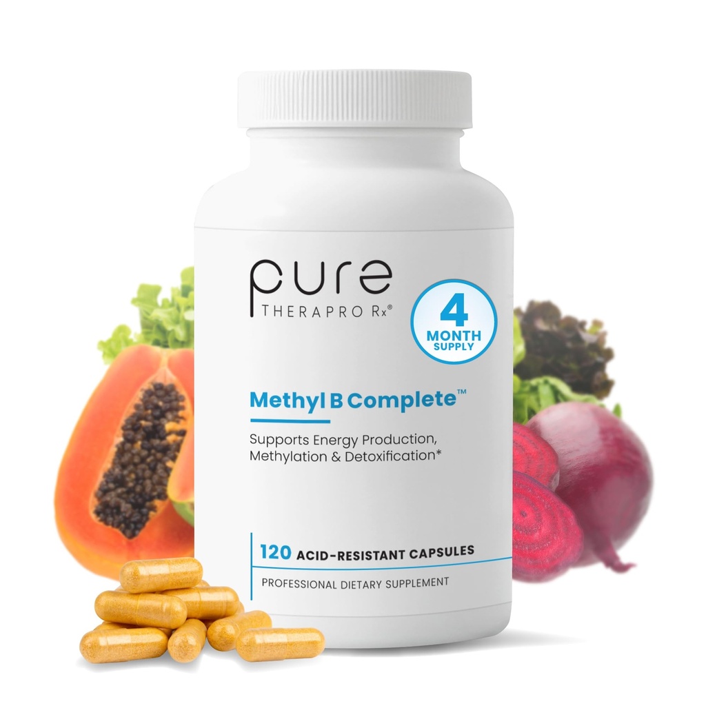 Pure Therapro Rx Metylated B Complex Vitamíny Vyrobené v USA, 4 mesiace Zásobovanie 