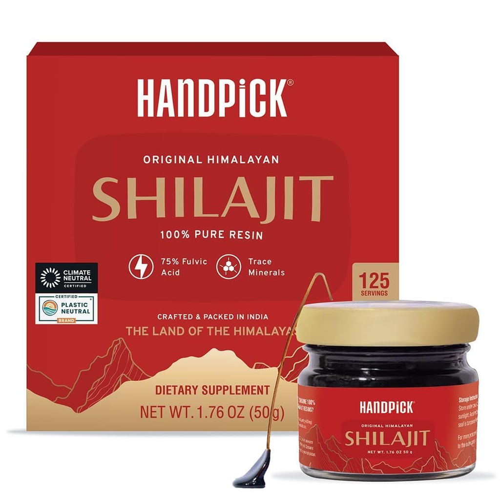 Čistý himalájsky Shilajit Resin balený v odolnom ziplock vrecku