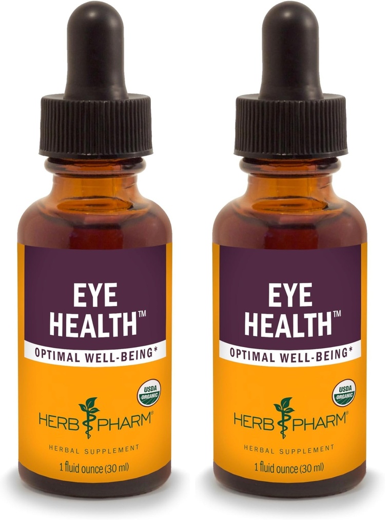 Herb Pharm očné zdravie Tekutá bylinná formula s čučoriedkami a Goji tekutými extraktmi - 1 Ounce (balenie 2)