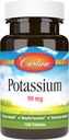 Carlson - draslík, 99 mg, podporuje Nerve Health & Muscle Function, 100 tabliet