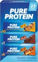 Čisté proteínové tyčinky, balenie odrôd, 1,76 oz, 23-ct