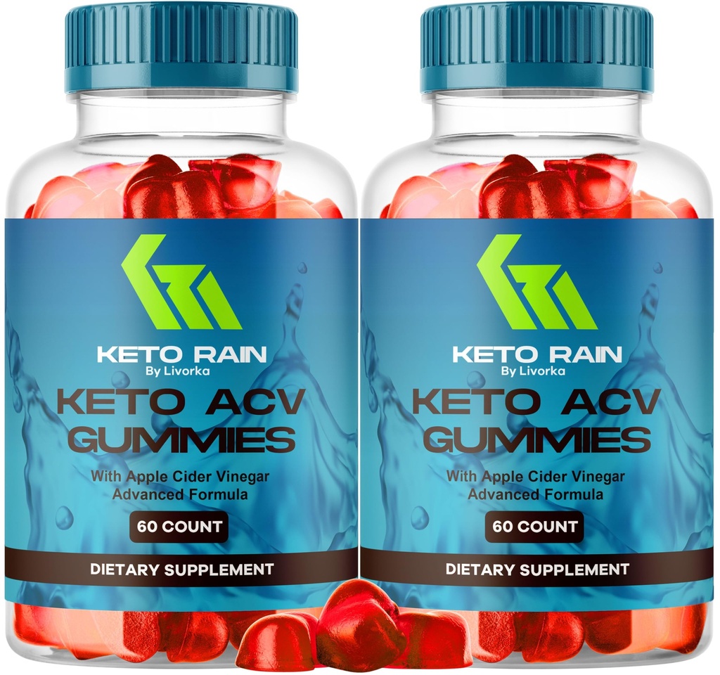 (2 balenia) Keto Rain Gummy - Keto Rain Advanced ACV Gummy, Keto Rain ACV Gummy 1050MG - Všetky prírodné Keto Rain Apple Cider Vinegar, KetoRain ACV Gummy, 120 Gummy po dobu 2 mesiacov