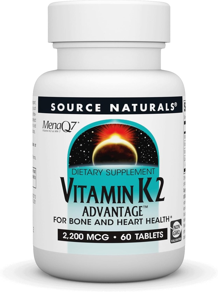 Zdroj Naturals Vitamín K2 Advantage, pre zdravie kostí a srdca*, 2200 mcg - 60 tabliet