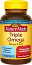 Nature Made Triple Omega 3-6-9, 60 Softgels, Omega Supplement for Heart Health (Pack of 3)