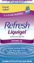 Refresh Liquigel Lubricant Eye Gel, 2 fľaše 0,5 Fl Oz (15ml) Každý Sterilný (30ml)