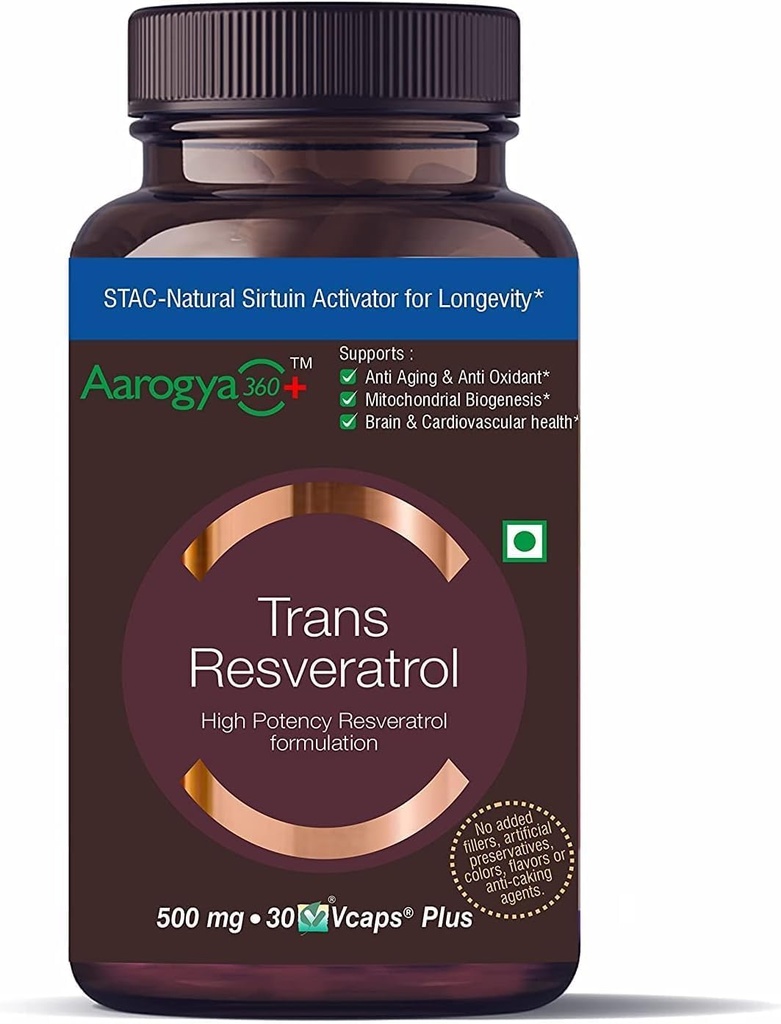 Pure Trans Resveratrol 500 mg s Bioserine Antioxidant proti starnutiu kože doplnok pre zdravie srdca a každodennú imunologickú podporu 30 Veg Capsules 