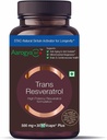 Pure Trans Resveratrol 500 mg s Bioserine Antioxidant proti starnutiu kože doplnok pre zdravie srdca a každodennú imunologickú podporu 30 Veg Capsules 