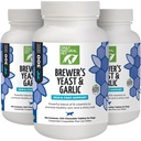 Len prírodné Pet Brewer kvasinky a cesnak Chewables - All-Natural Flea & Tick Prevencia pre psy - obohatené s B vitamíny - podporuje zdravú pokožku a kabát - 300 Počet tabliet (3 balenie)