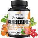 Berberine HCl Supplement, Ceylon škorica a kurkuma Kapsule, Zelený čaj a horký Melon Kapsule - 120 Kapsule od 2 Mesiac Dodávka