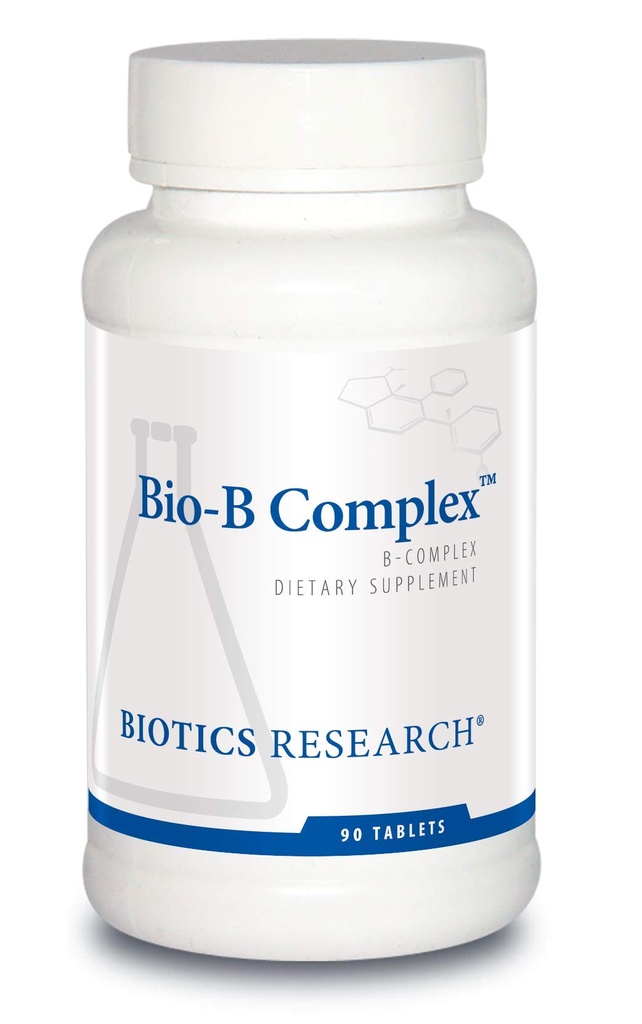 Biotics Research Bio B Complex High Potency B- Complex s folátom a vitamínmi B2, B6 a B12 pre výrobu energie, podporuje kardiovaskulárne funkcie, metabolické cesty, zdravie mozgu 90 kariet