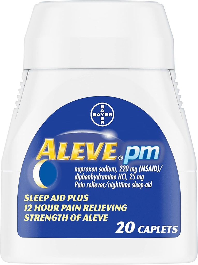 Aleve PM Pain Reliever Nočný spánkový kryt, 20 ea (pack of 4)