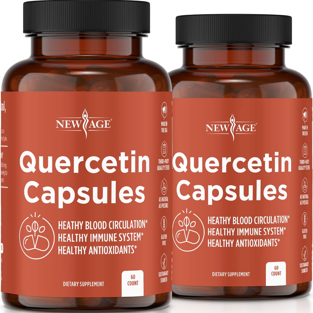 NEW AGE Quercetin 1000mg Quercetin Vegetariánske kapsuly 120 Počet