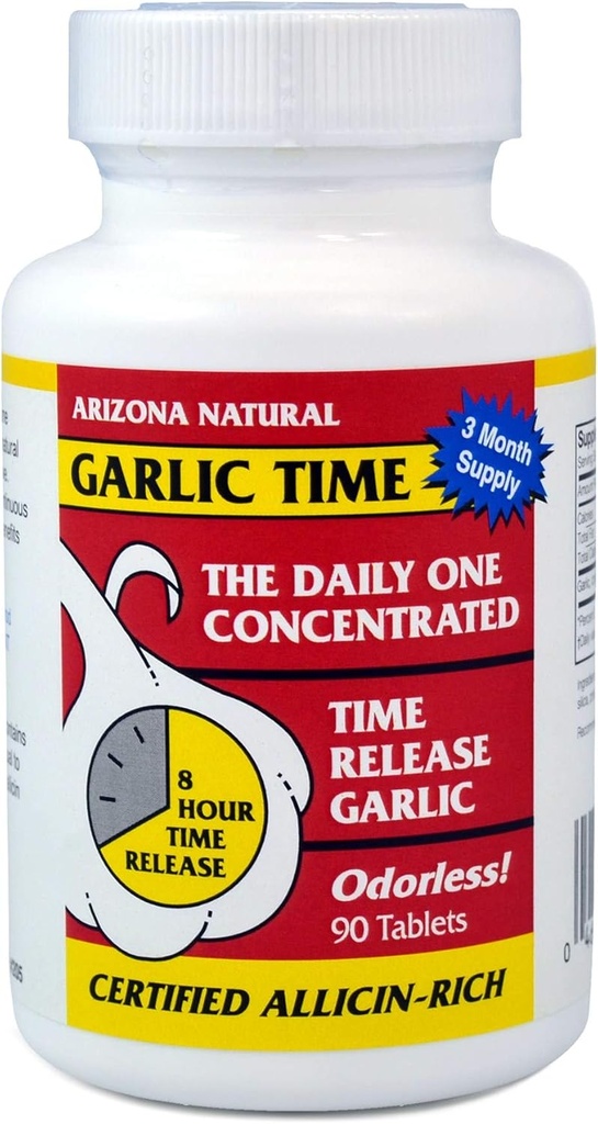 Arizona prírodné cesnak Time Release 90 Caplets