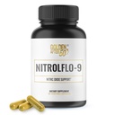 Golden After 50 NitrolFlo-9 - Nature-Powered Nitric Oxide Supplement with Pomegranate Extract, Grape Seed, and S7® - Podporuje cirkuláciu živín a optimálnu energiu - 60 Kapsule