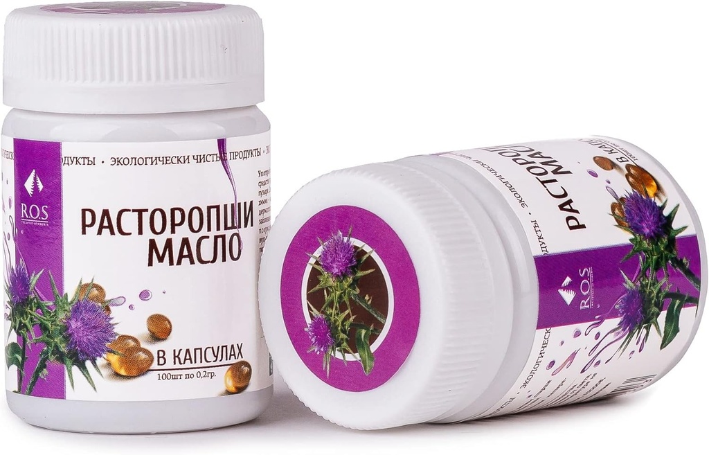 Sibírsky mlieko Thistle Oil 200 Kapsule Extra Panna Cold Pressed (2 balenia)