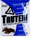 Telo Nutrition Trutein High Protein Powder 45% Srvátka, 45% Kazeín, 10% Vaječná bielka, Gluten-free, nízky sodík, tráva Fed Whey Protein Powder, Gym Supplement & Breakfast Shake, Čokoláda, 34g Vzorka