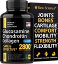 Glukozamín Chondroitín MSM Kapsule - Joint Suplement for Adults, 2800 mg Triple Sila Vitamíny: Glukozamín HCL, Chondroitín Sulfate s OptiMSM - Redukuje Joint Discomfort, 120 Kapsule