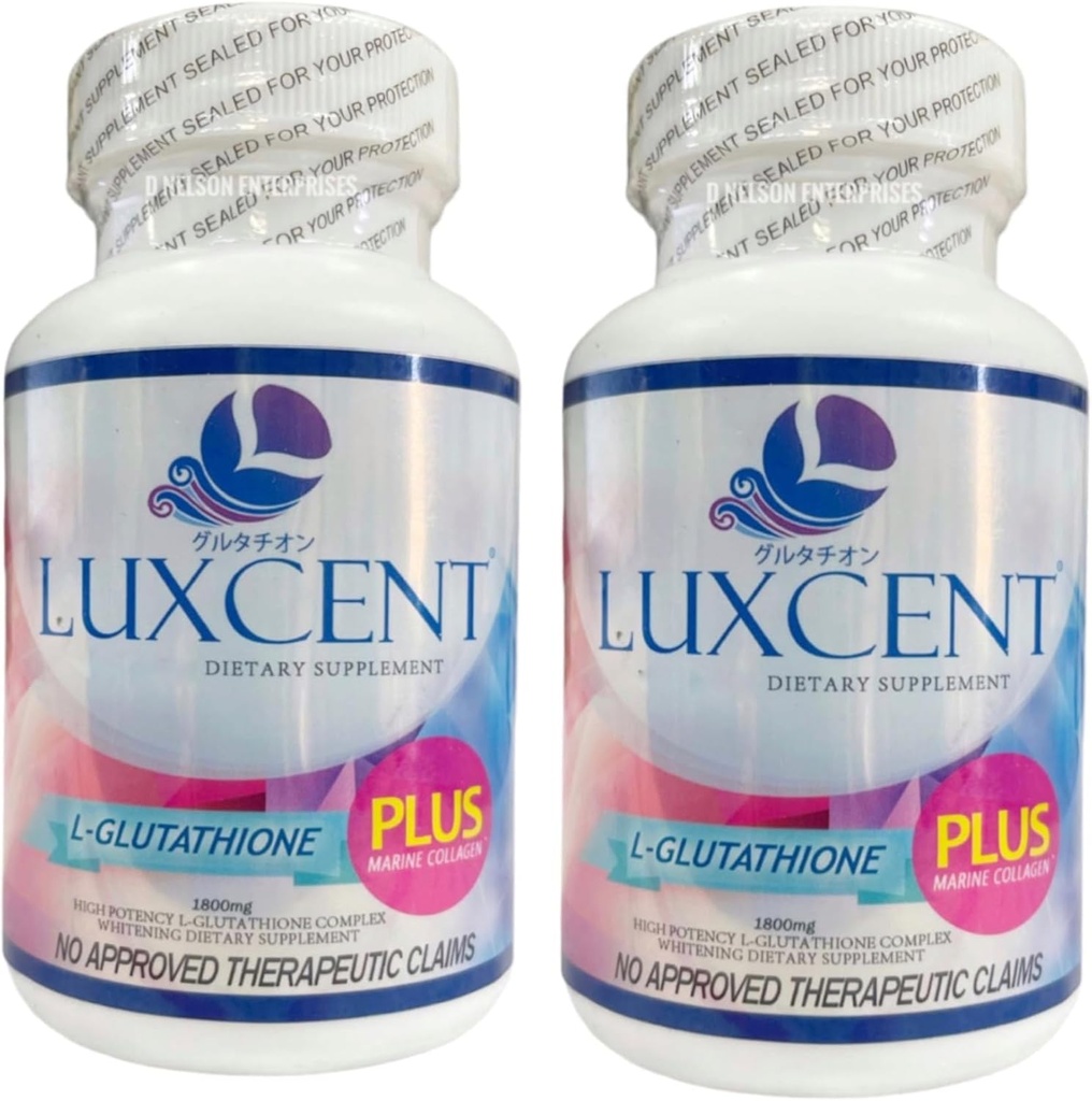 Generic 2 fľaše Luxcent Glutatión Plus kapsuly 1800 mg, 60 g