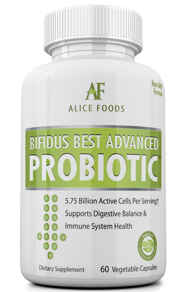 Rýchla prírodná úľava - Bifidus Best Advanced Probiotic 60 Day + Kombucha Guide - Premium Probiotiká pre mužov a ženy - pre črevné problémy, Bloating, hnačka, plyn, močový mechúr, UTI