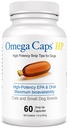 Omega Caps HP Snip Tipy pre mačky a malé psy High Potency EPA a DHA Maximálna biologická dostupnosť Rybí olej Supplement Vet Formulated Made in USA Skin Coat Joint and Heart Health 60 Kapsule
