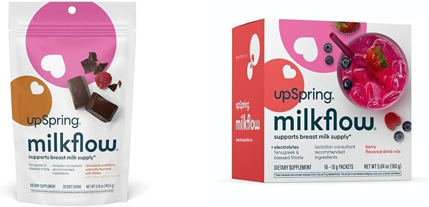 UpSpring Milkflow, Dojčenie Supplement with Fenugreek & Blahoslavený Thistle