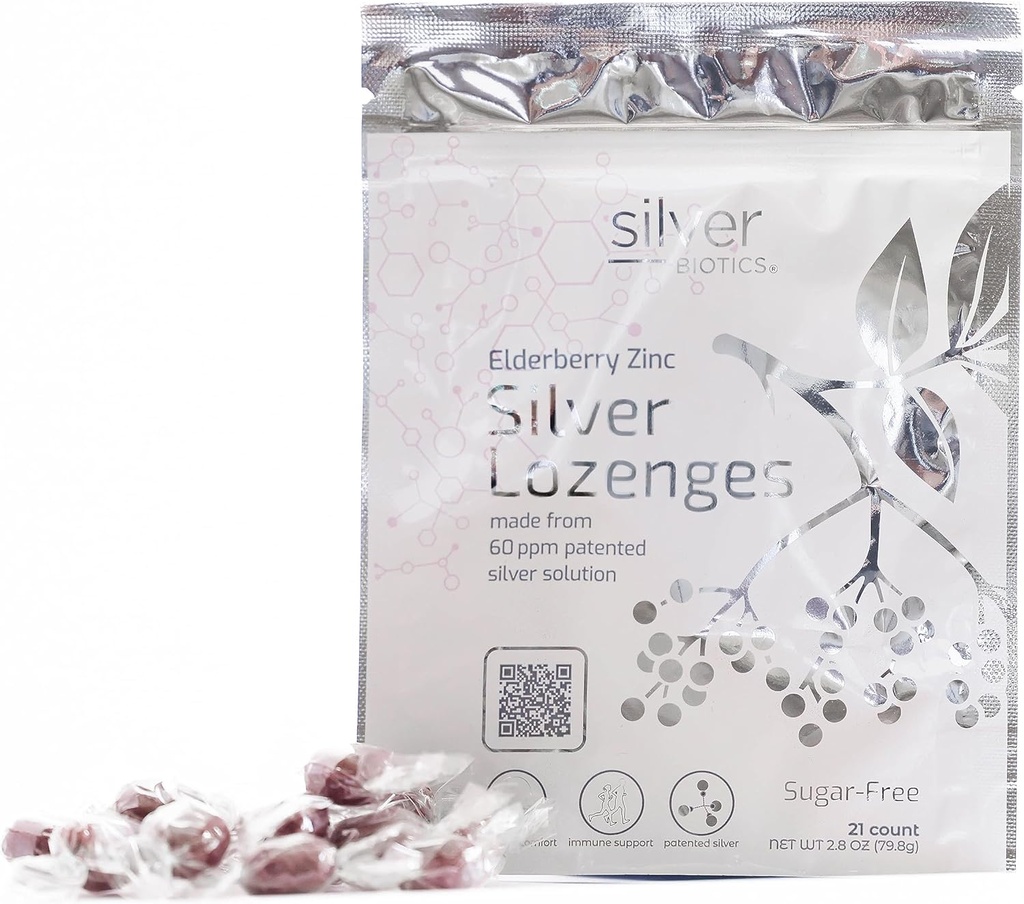 Silver Biotics Cukor bez koloidné striebro Lozenges 