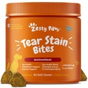 Zesty Paws Tear Stain Support Soft Chews for Psy - for Eye Vlhkosť + Vision & Immune Support - Functional Supplements with Fish Oil, Lutein, Cranberry & Vitamín C - Chicken flavor - 90 ct