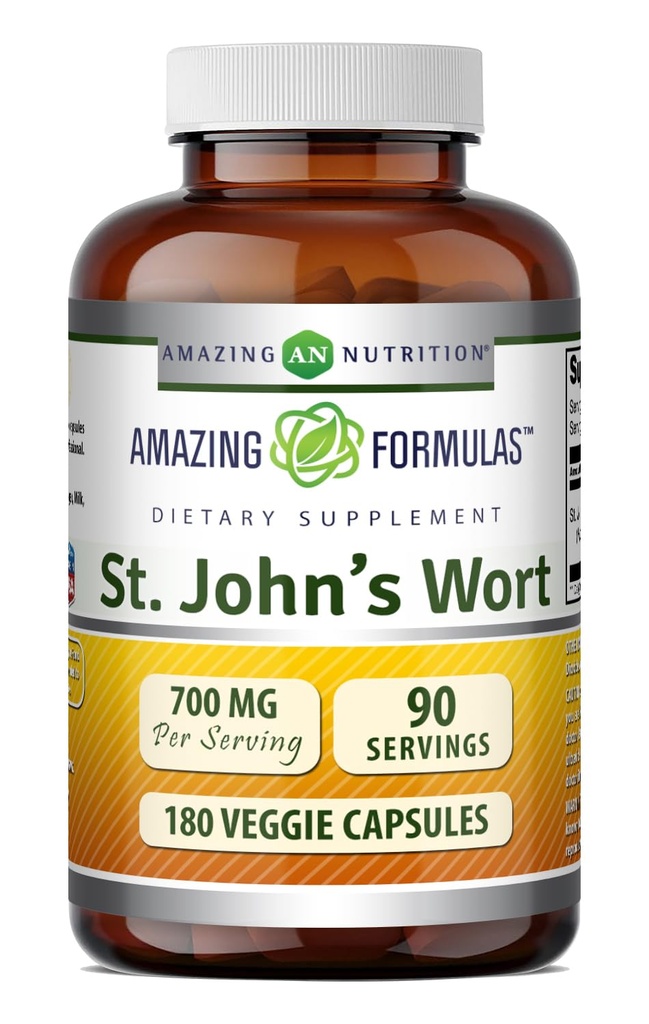 Amazing Formules St. John's Wort Supplement (Hyper Perforatum Extract) 