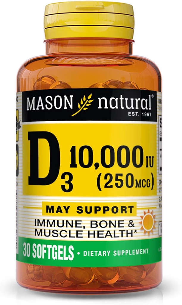 MASSON NATURAL D 3 10 000 Iu Softgels, 30 Počet