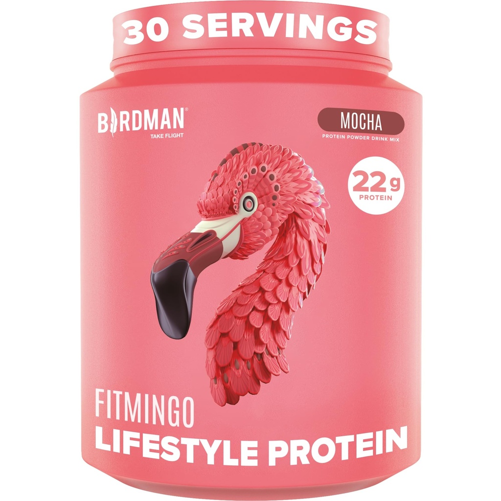 BIRDMAN Fitmingo Vegan Protein Powder with Inositol, Collagen Boosters, Hyaluronic Acid and Vitamíns 