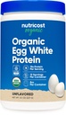 Nutricost Organic Egg White Protein Powder 8oz (Unflavred) - 15 Grams Protein per Serving, bez GMO, Gluten Free