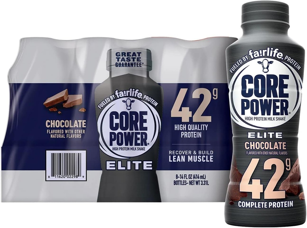 FAIRLIFE NUTRITION PLAN Core Power Elite 42g. Protein Shake, Čokoláda - Tekutá (14 fl. oz, 8 ks.)