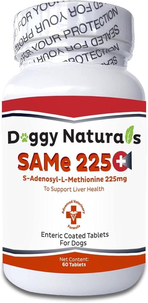 SAM- e 225 MG SAMELQ Podpora pre pečeň S- Adenozyl- L- metionín pre psy (60 tabliet) Vyrobené v USA