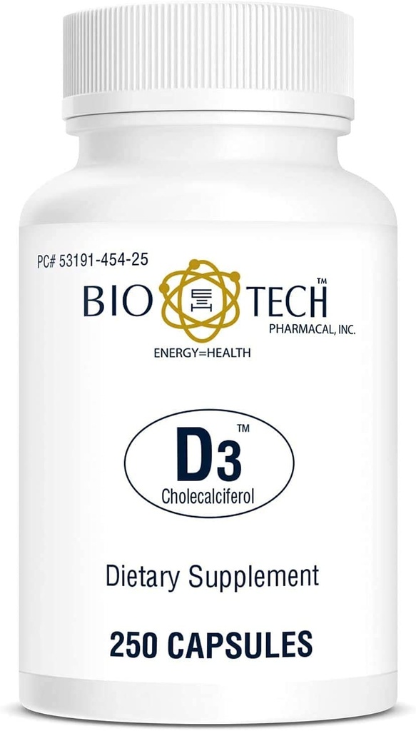 Bio-Tech Pharmacal Vitamín D3 (D3 1k IU, počet 250)