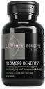 DAVINCI Labs Telomere Výhody - Dietary Supplement to Support Healthy Aging, Antioxidant Levels, Memory and Telomerase Activity* - with Astragalus Root Extract - Gluten-free - 60 Rastlinné kapsule