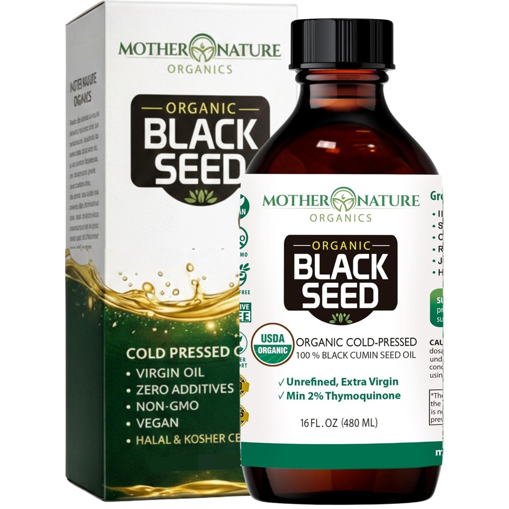 Matka príroda USDA Organic Black Seed Oil 
